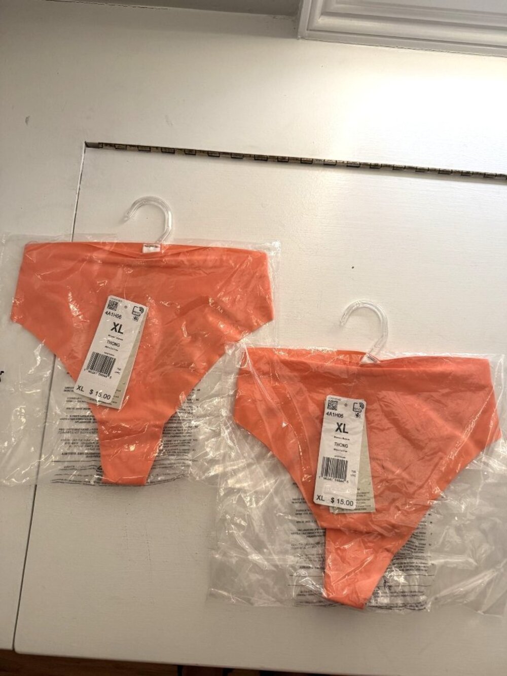 NWT Adidas Thong Orange Micro Cut Free Size XL $30 [jb]